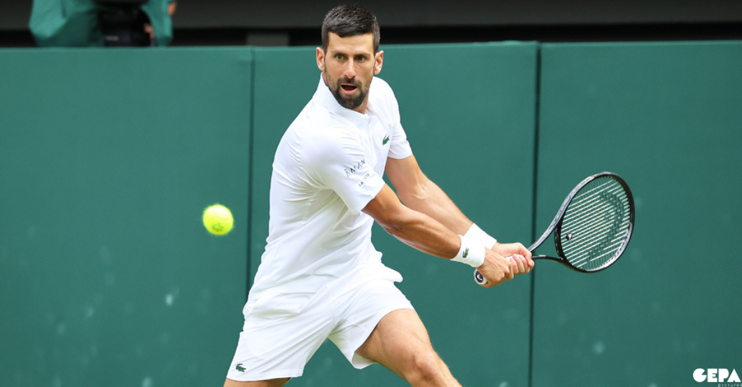 Signiertes Racket von Novak Djokovic