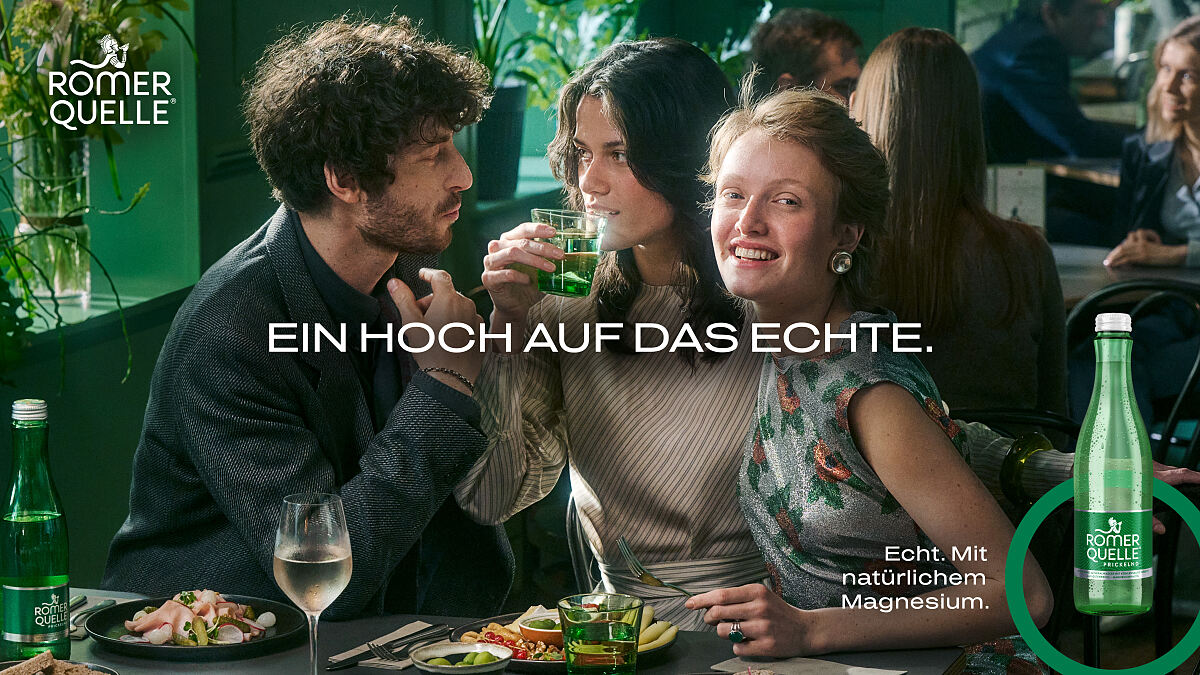 Römerquelle Kampagne Ein Hoch auf das Echte