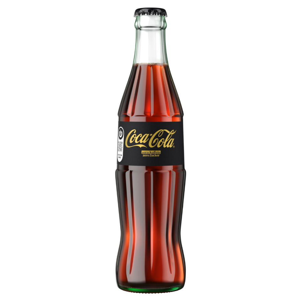 Coca-Cola Zero Koffein Zero Zucker 0,33 L Mehrwegglasflasche