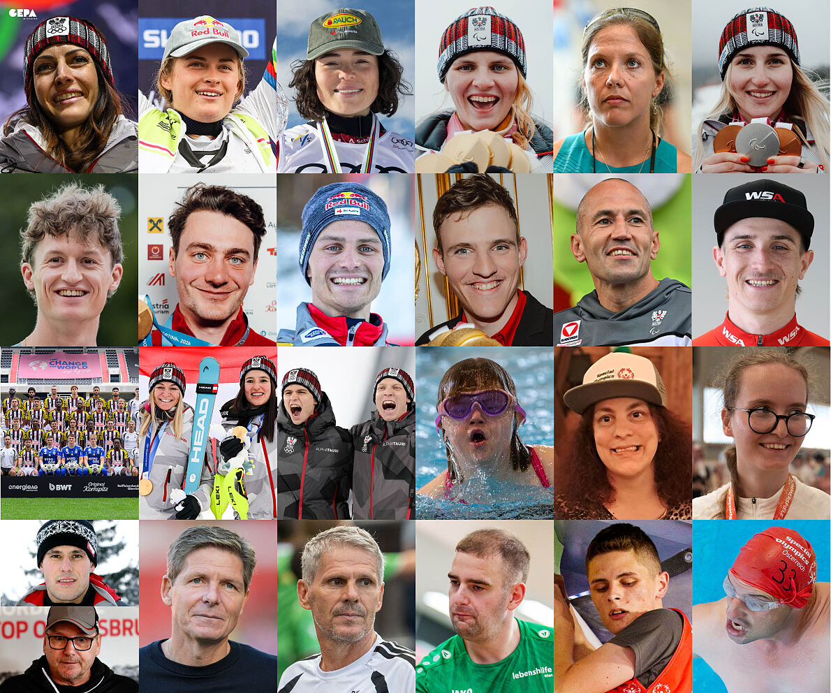 Top 3 2026 alle Sportlerinnen und Sportler und Teams