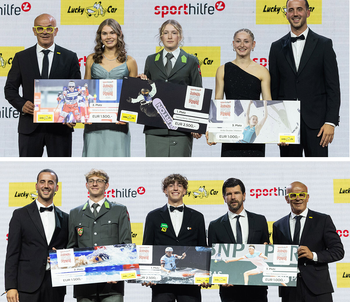 Die Preisträger:innen des Sporthilfe Jugendsportpreis 2026