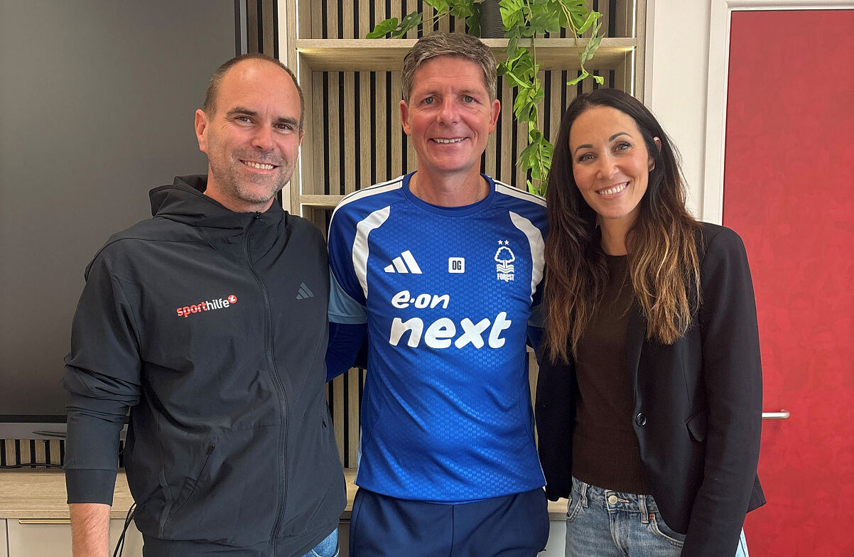 Gernot Uhlir, Oliver Glasner und Karina Toth