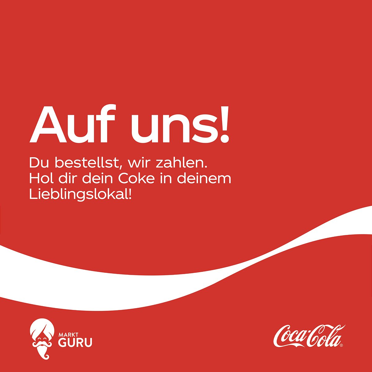 Auf uns! Coca-Cola Kampagne