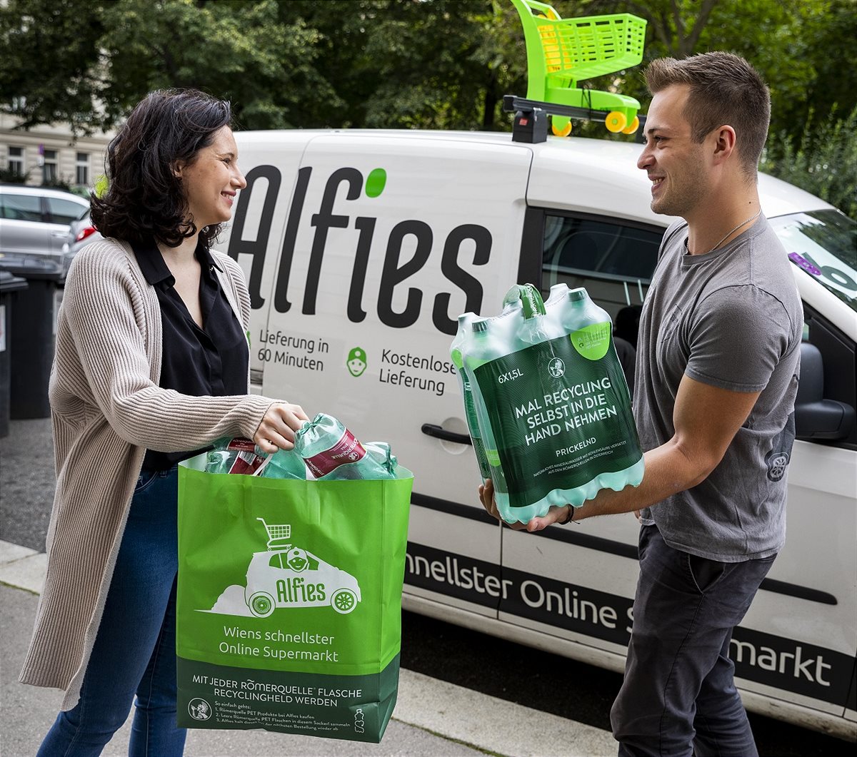 Mit Römerquelle und Alfies PET-Flaschen sammeln