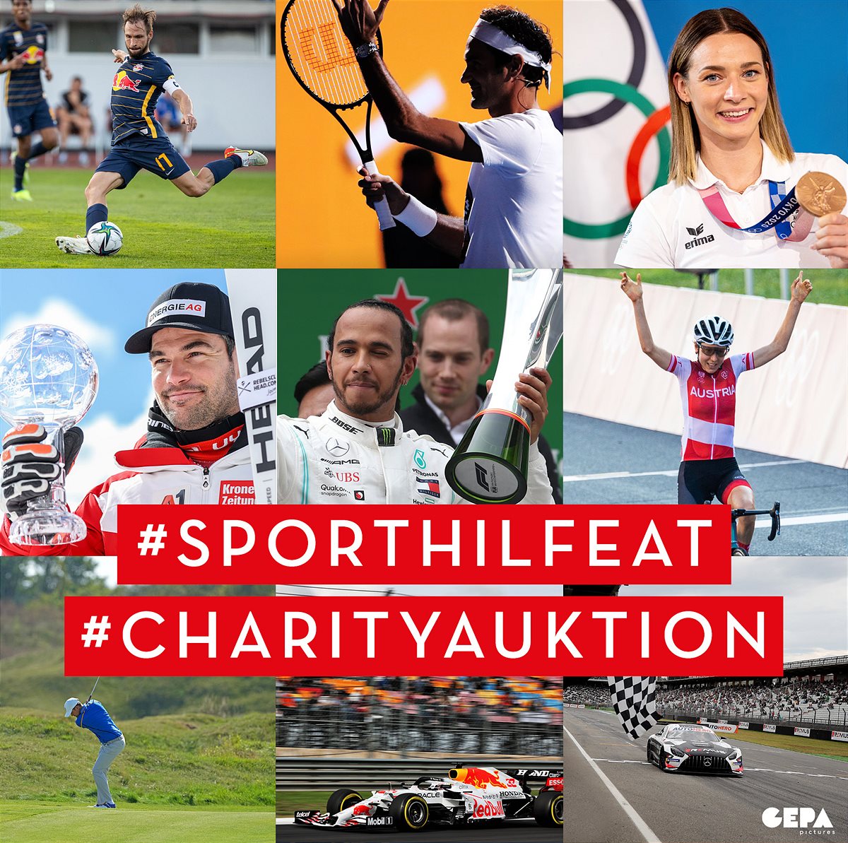 Sporthilfe-Auktion 2021 Collage