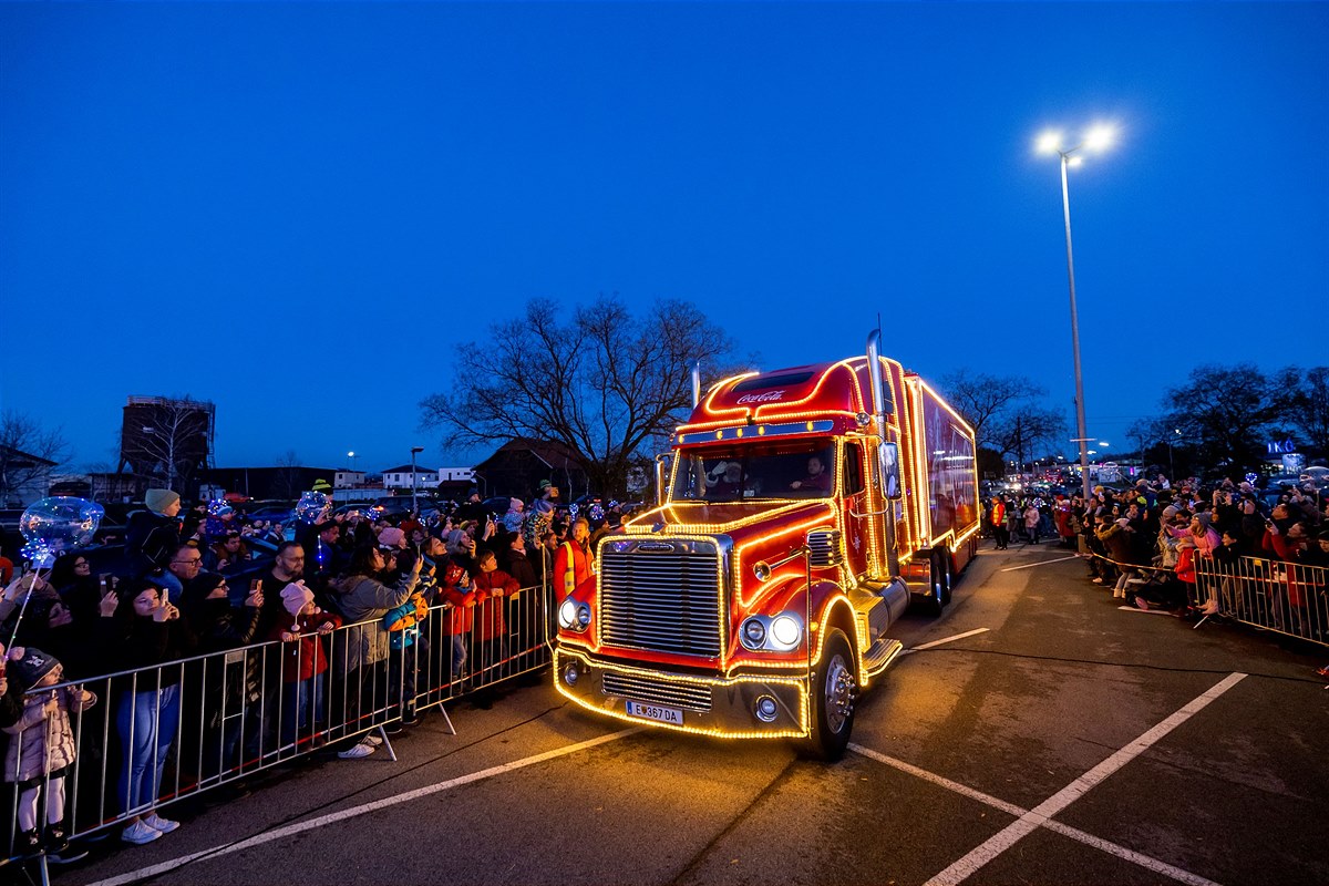 Der Coca-Cola Weihnachtsmann war in BruckLeitha