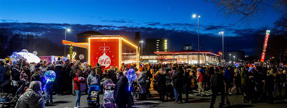 Der Coca-Cola Weihnachtsmann war in BruckLeitha