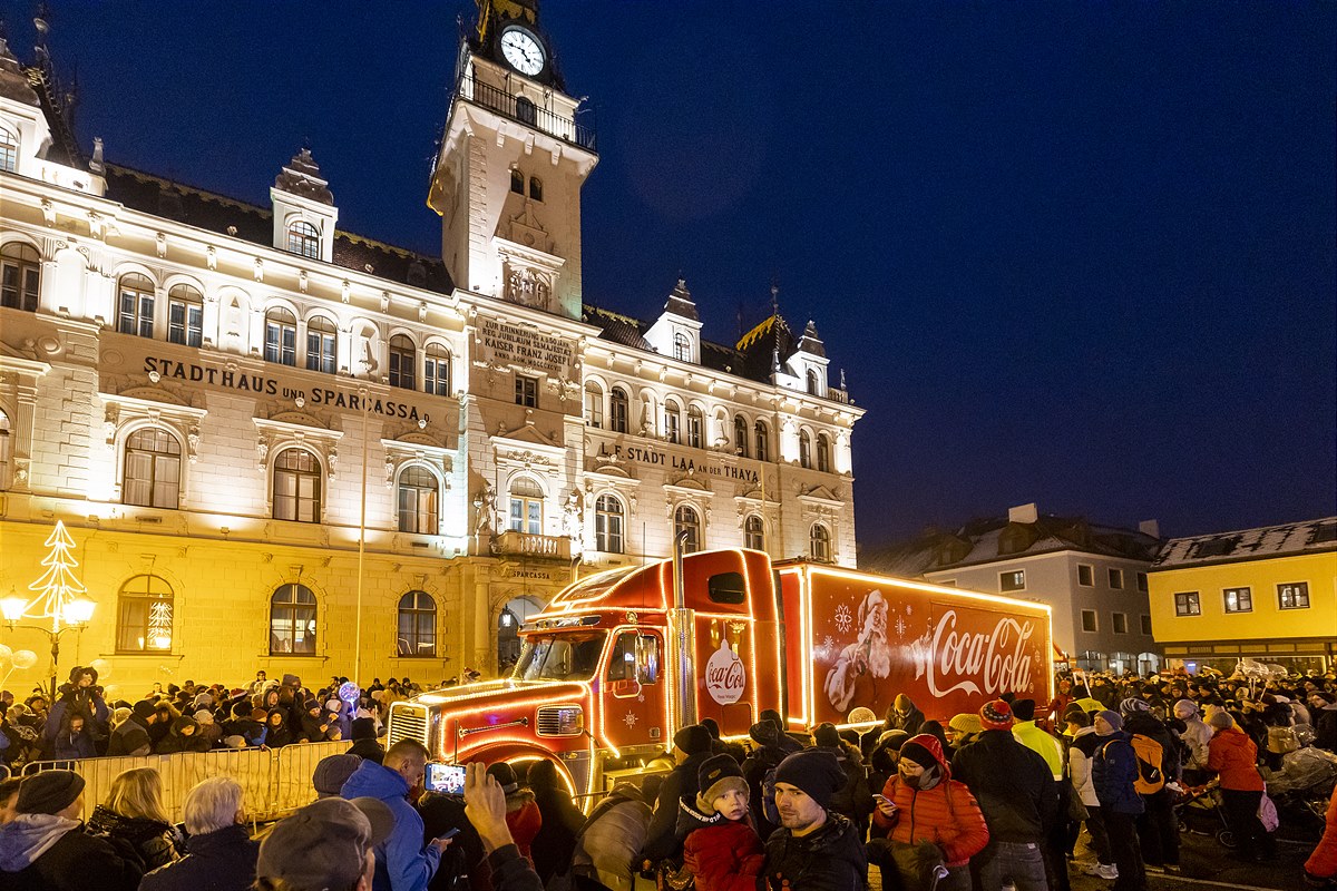 Der Coca-Cola Weihnachtsmann war in LaaThaya