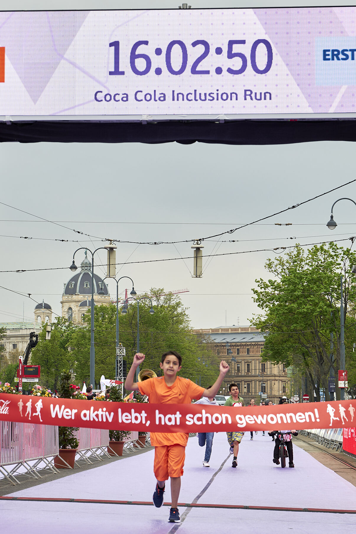 Zieleinlauf Coca-Cola Inclusion Run