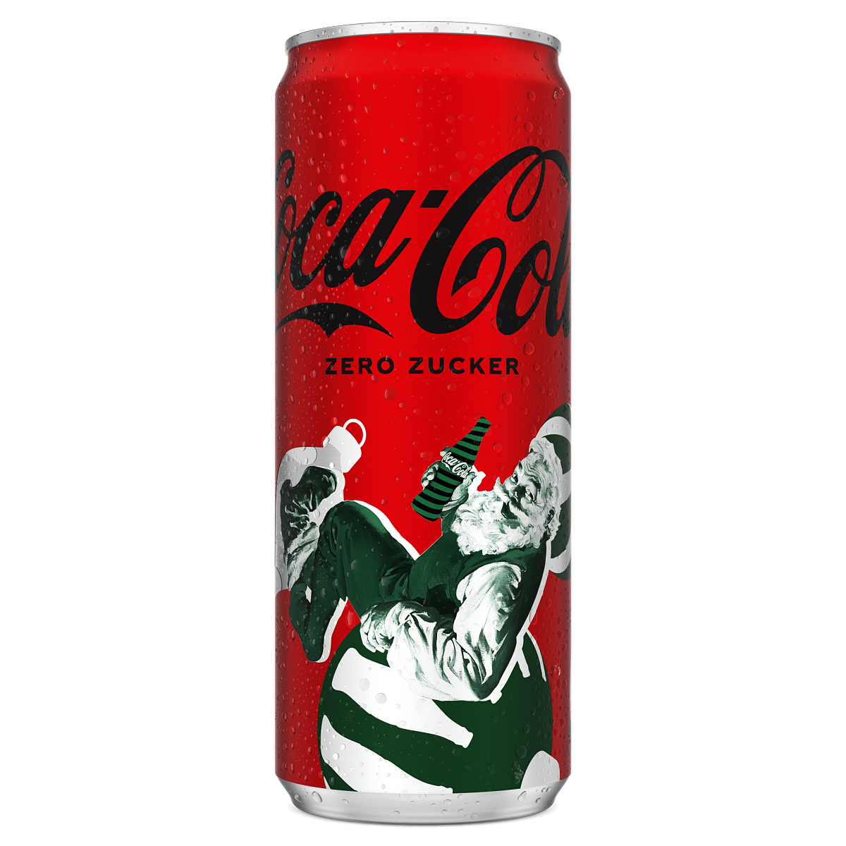Coca-Cola zero Dose im Weihnachtsdesign
