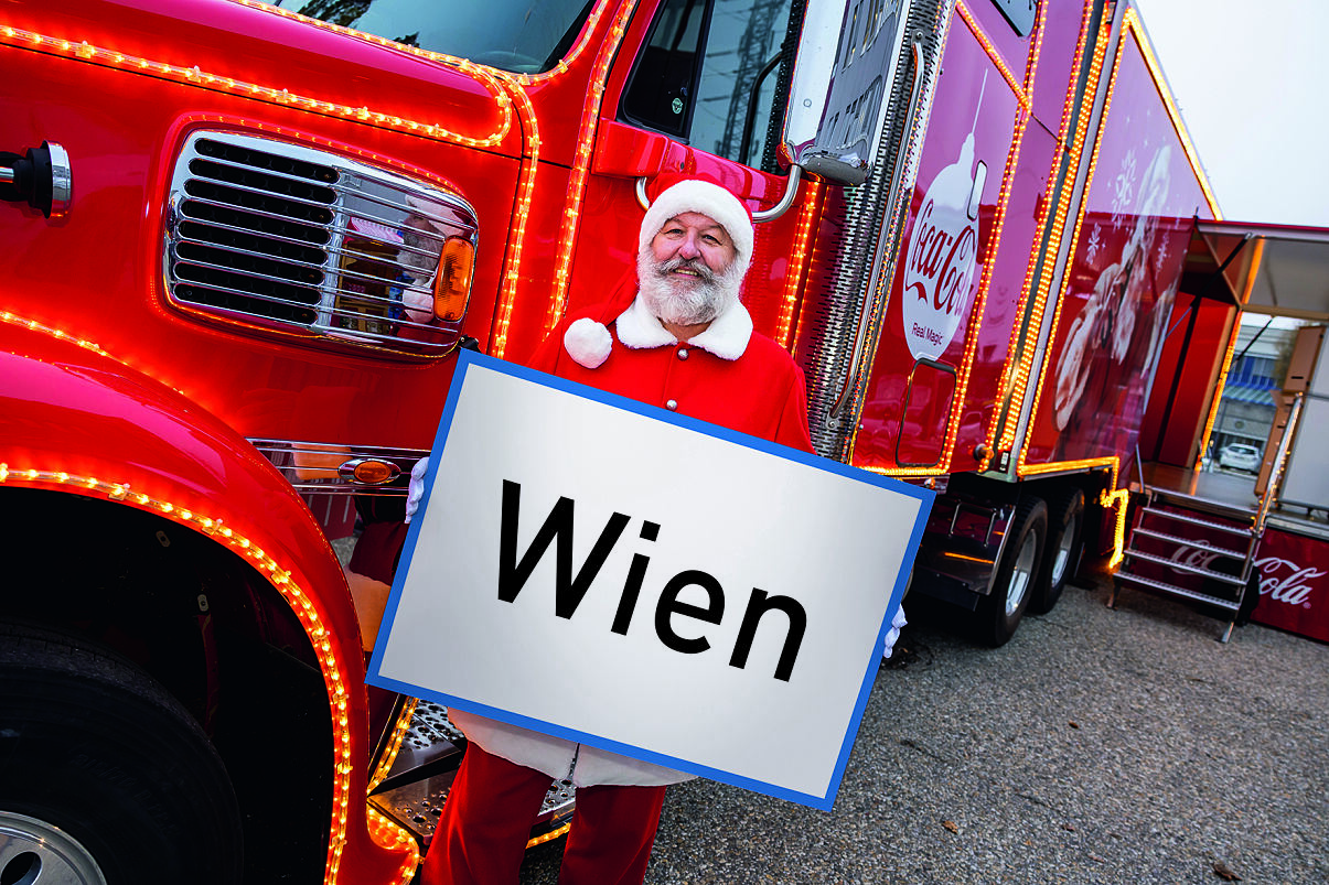 Wien_Coca-Cola Weihnachtstruck