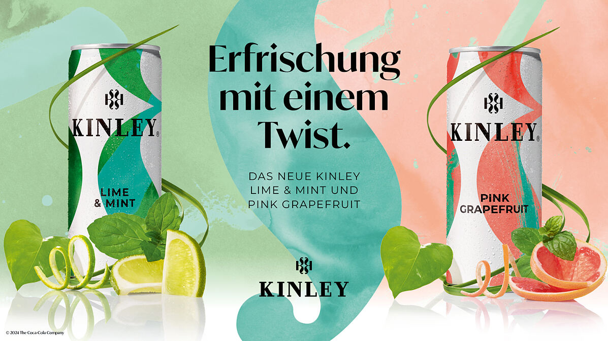 Kinley Lime & Mint und Kinley Pink Grapefruit