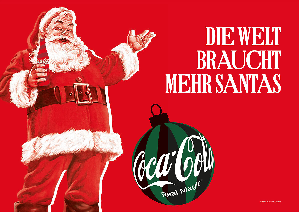 Coca-Cola Weihnachtskampagne Santa 2024