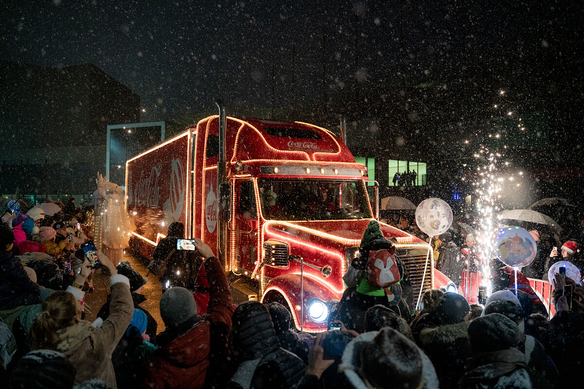 Coca-Cola Weihnachtstruck Bregenz 1