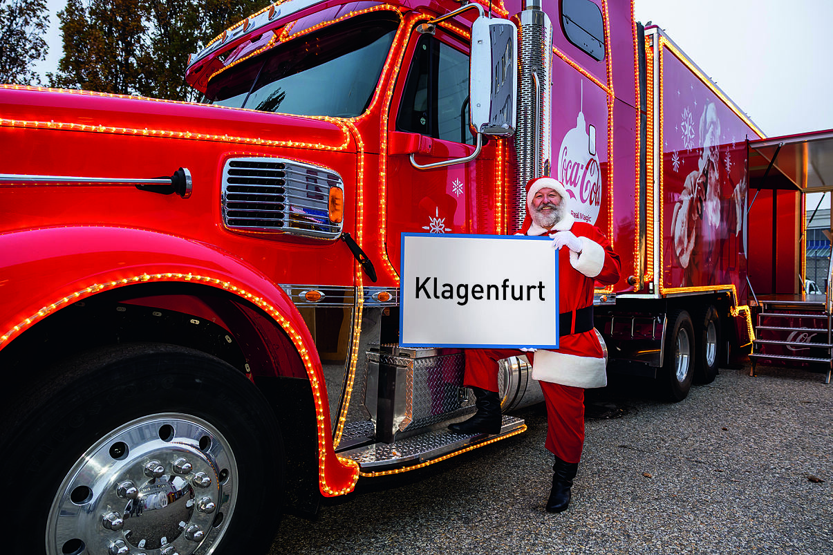 Coca-Cola Weihnachtstruck Tour 2024 Klagenfurt 