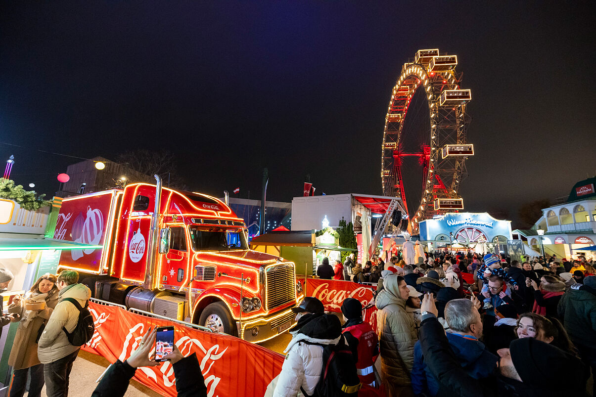 Coke Weihnachtstruck Prater (1)