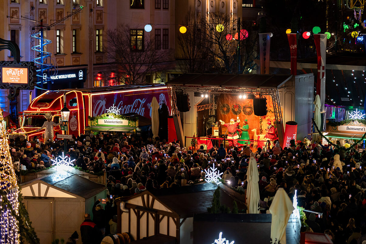 Coke Weihnachtstruck Prater (3)