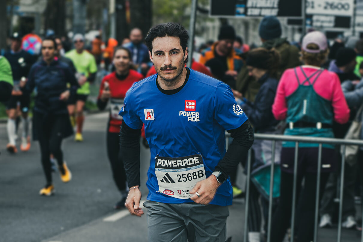 Patrick Feurstein beim Powerade Staffelmarathon