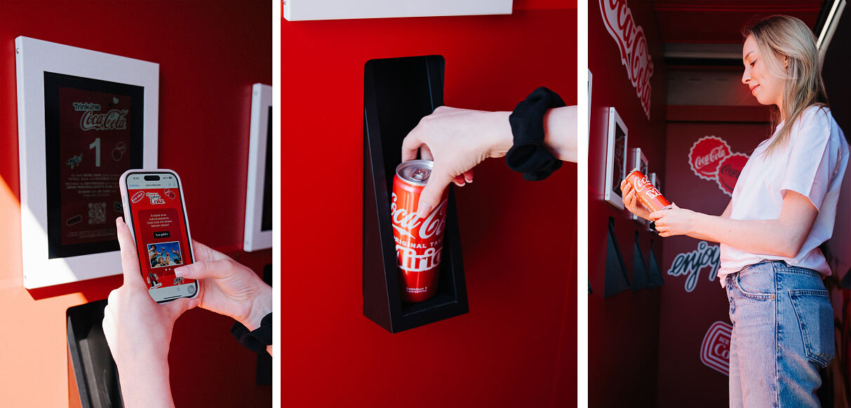 Teile ein Coca-Cola Dose