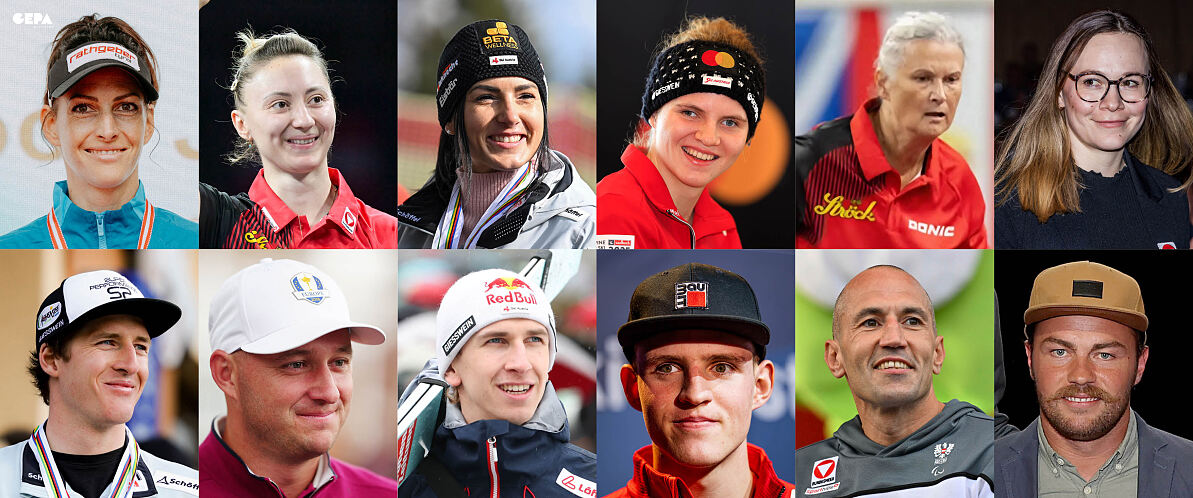 NIKI-Awards 2025 - Collage Sportlerin und Sportler, Sportlerin und Sportler mit Behinderung