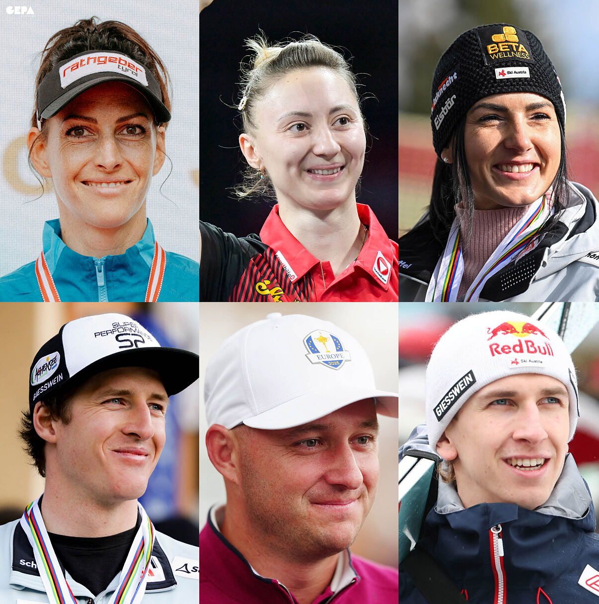 NIKI-Awards 2025 - Top 3-Collage Sportlerin und Sportler