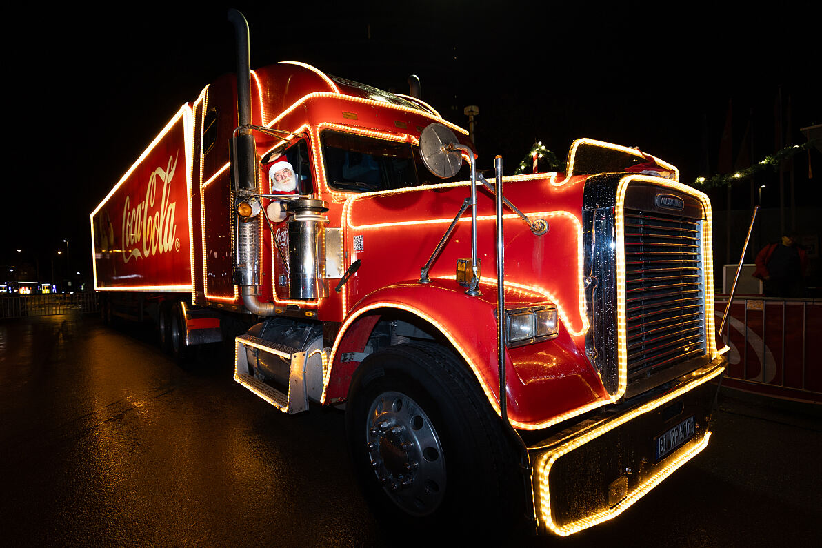 Coca-Cola Weihnachtstruck in Dornbirn (2)