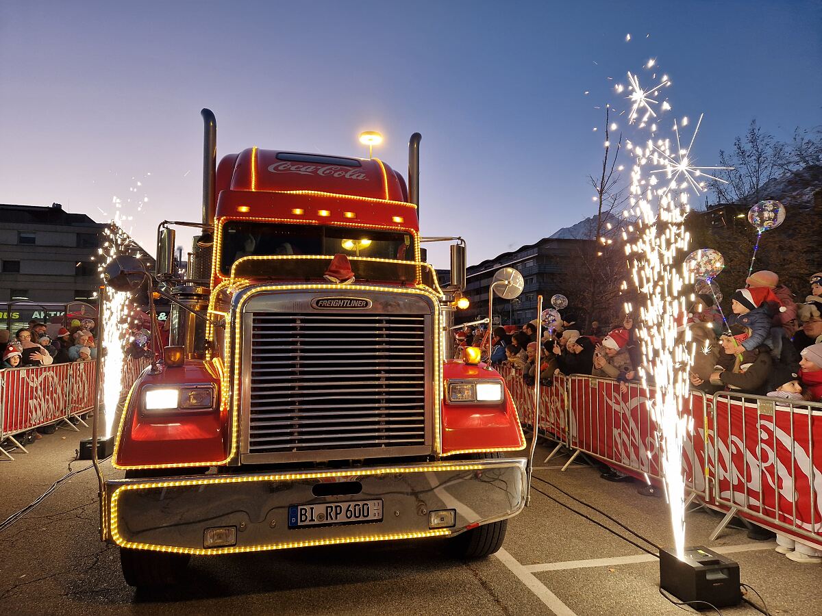 Coca-Cola Weihnachtstruck in Rum (2)