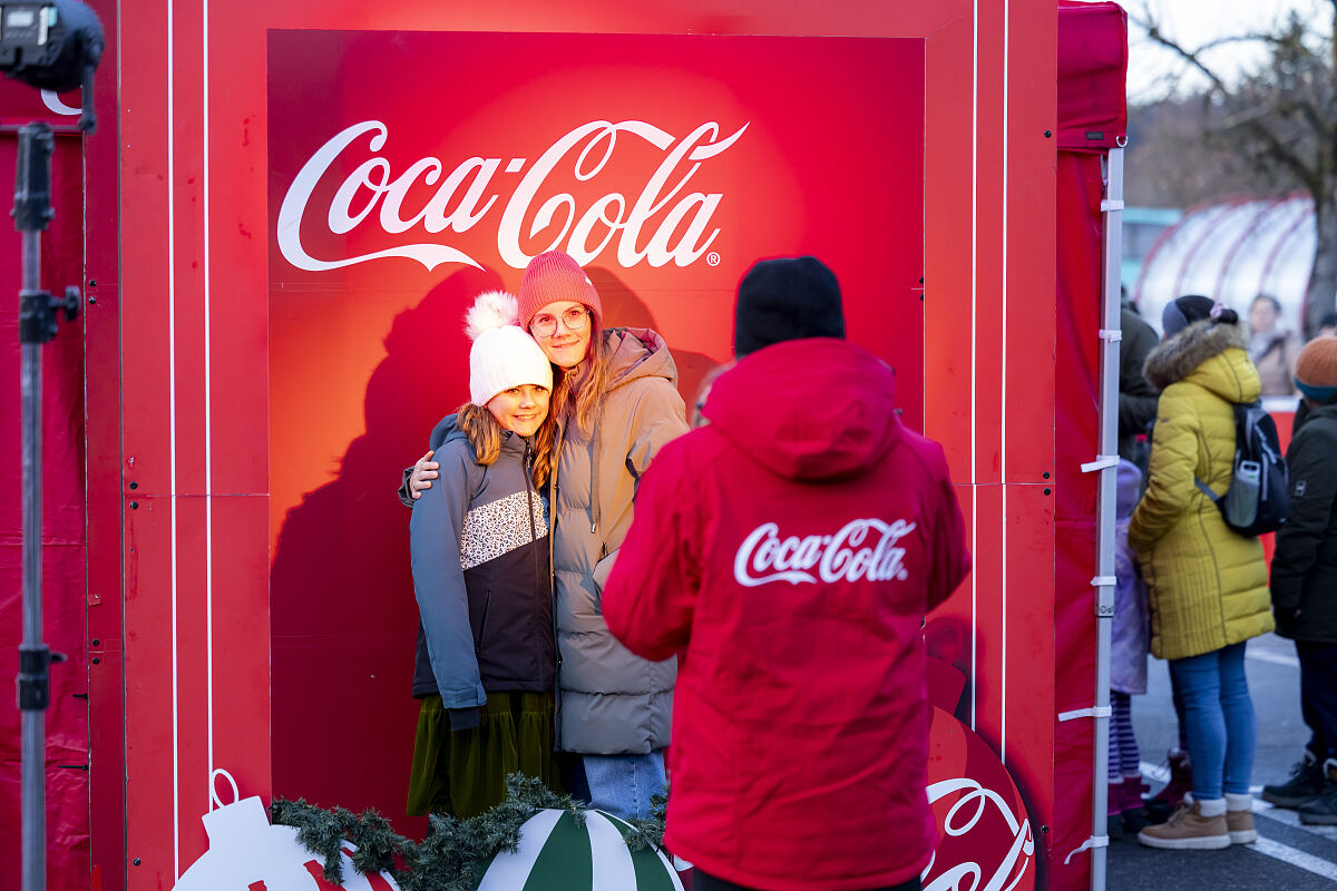 Coca-Cola Weihnachtstruck in Oberösterreich