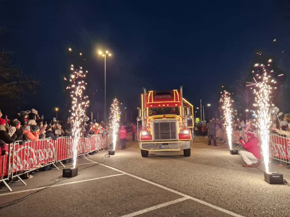 Coca-Cola Weihnachtstruck in Oberösterreich
