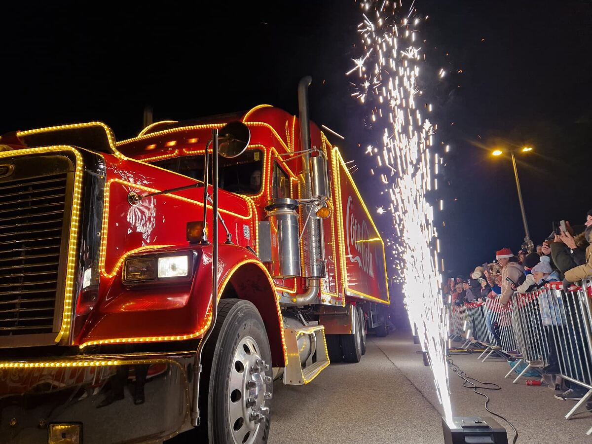 Der Coca-Cola Weihnachtstruck in Bad Fischau