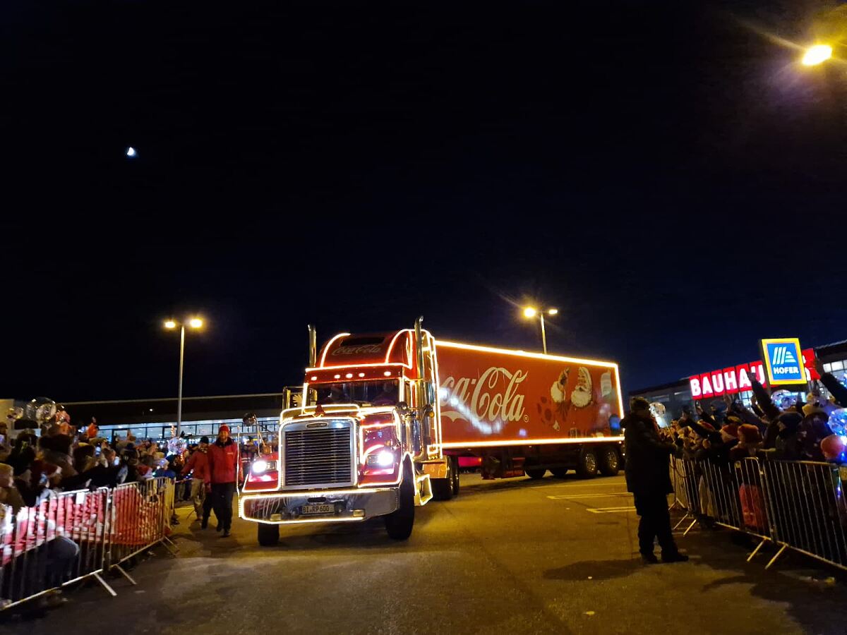 Der Coca-Cola Weihnachtstruck in Bad Fischau