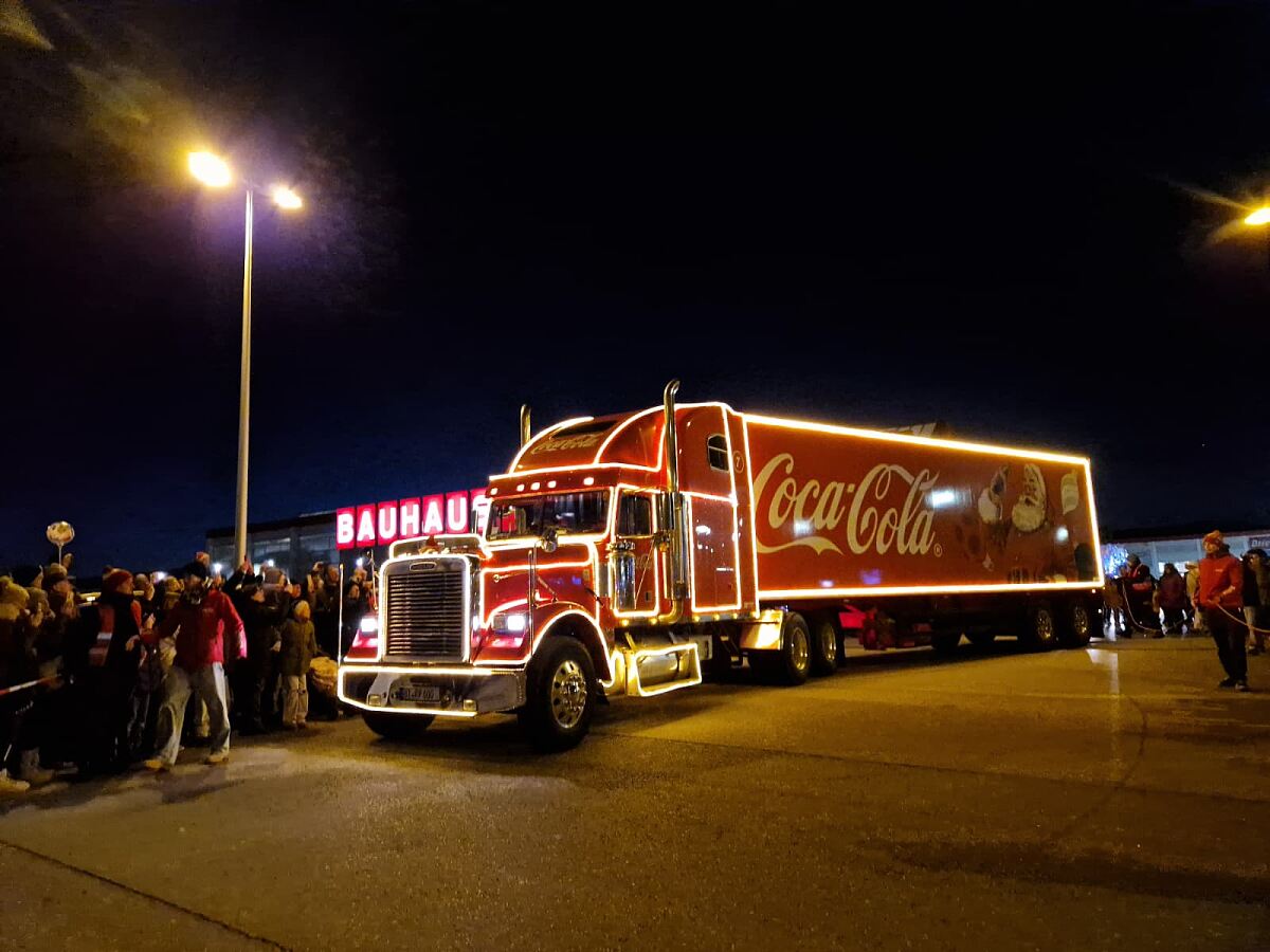 Der Coca-Cola Weihnachtstruck in Bad Fischau