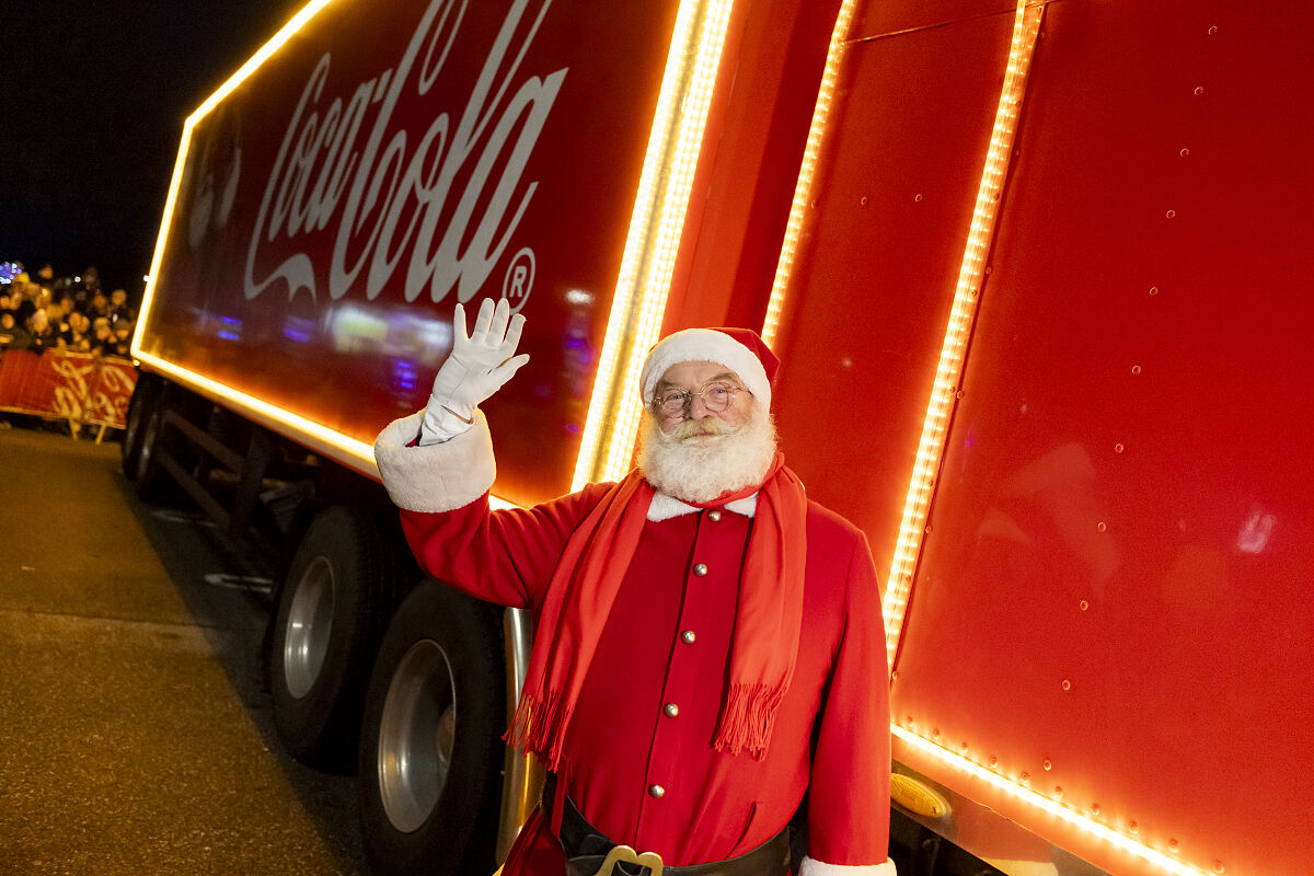 Der Coca-Cola Weihnachtstruck in Bad Fischau