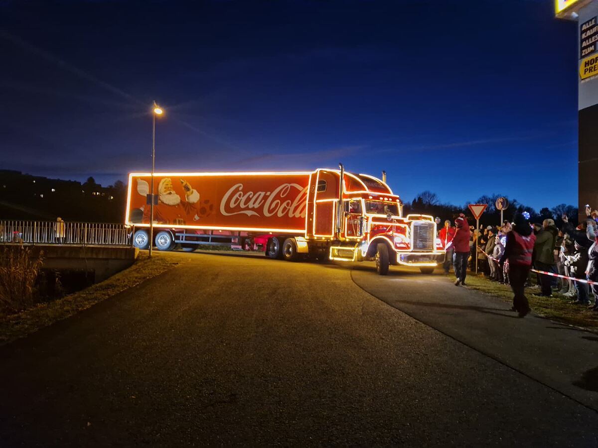 Der Coca-Cola Weihnachtstruck in Fürstenfeld