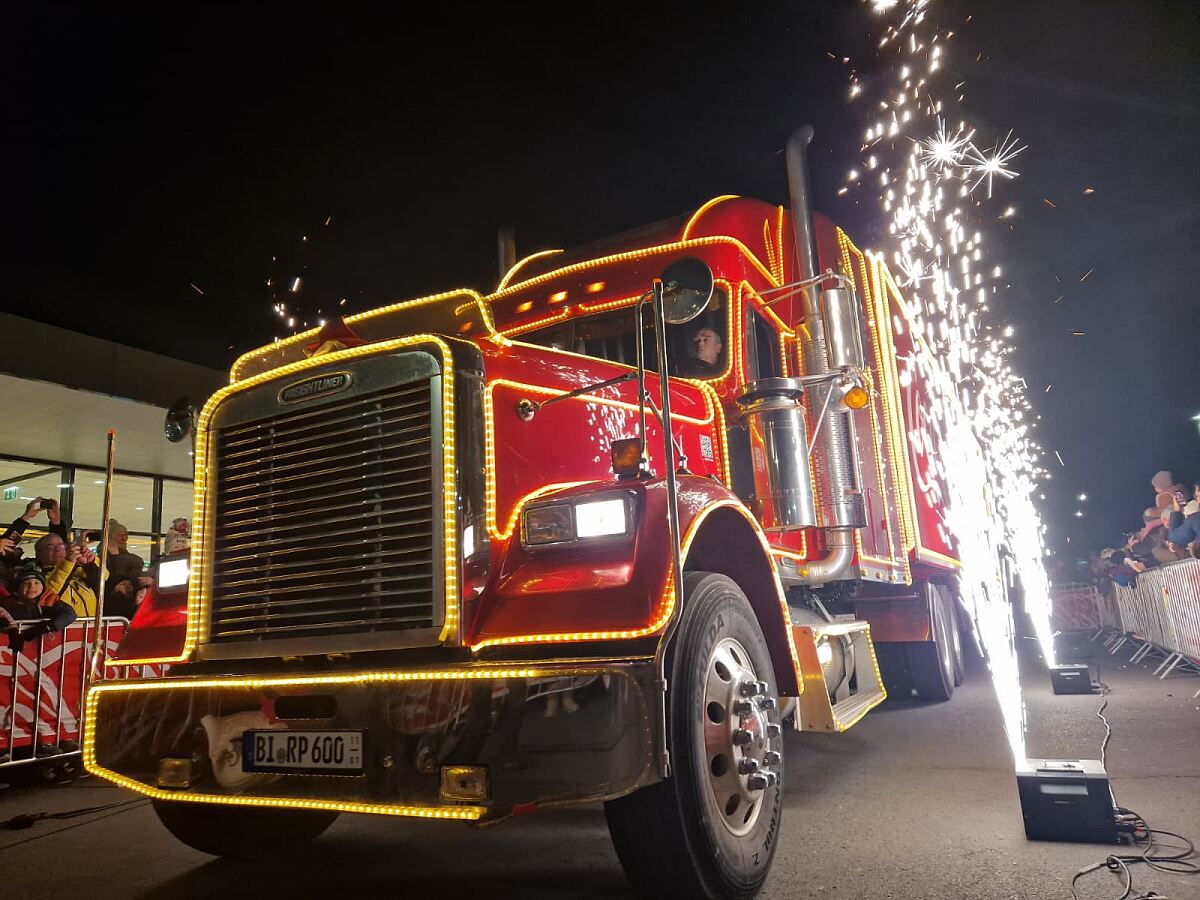 Der Coca-Cola Weihnachtstruck in Fürstenfeld