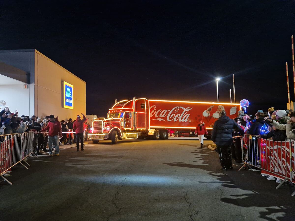 Der Coca-Cola Weihnachtstruck in Fürstenfeld