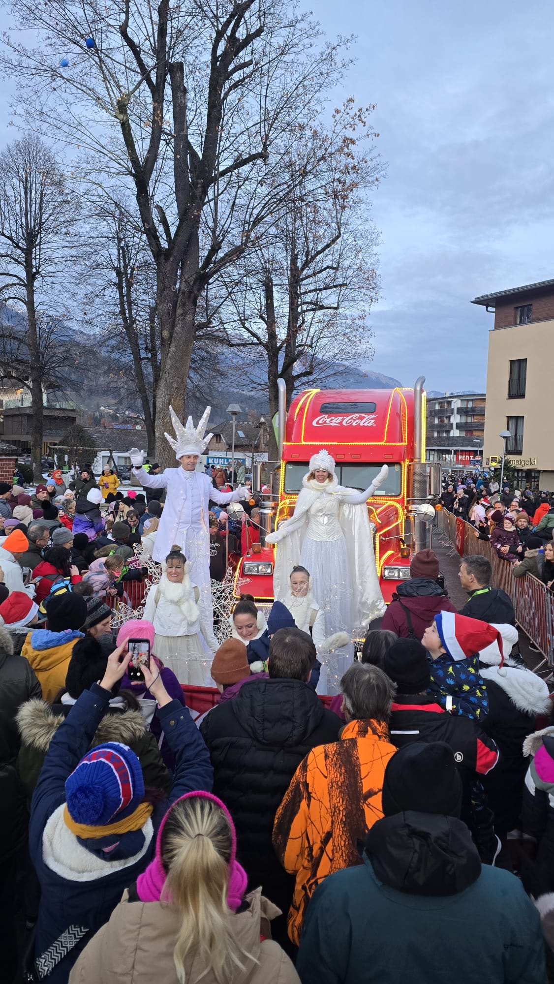 Der Coca-Cola Weihnachtstruck in Schladming