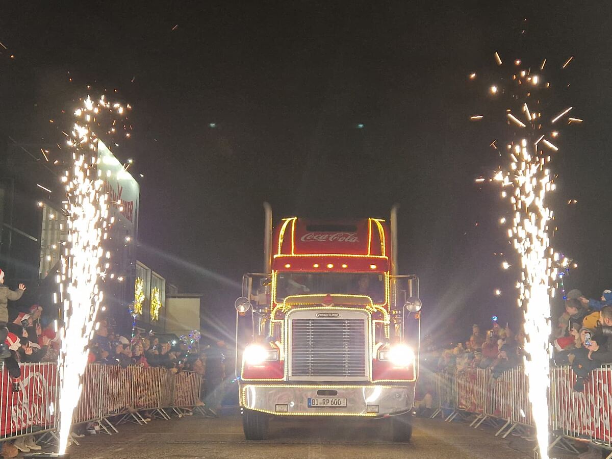 Der Coca-Cola Weihnachtstruck in Klagenfurt