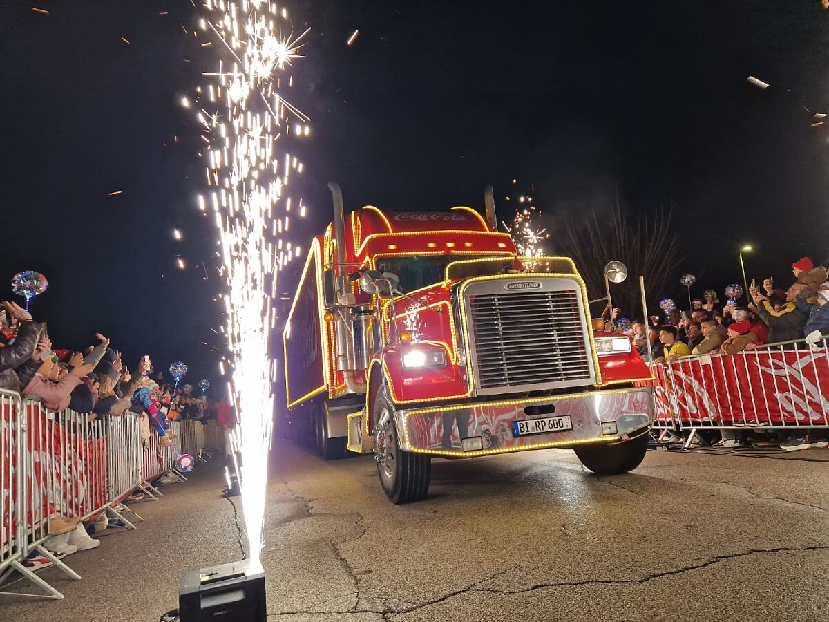Der Coca-Cola Weihnachtstruck in Villach