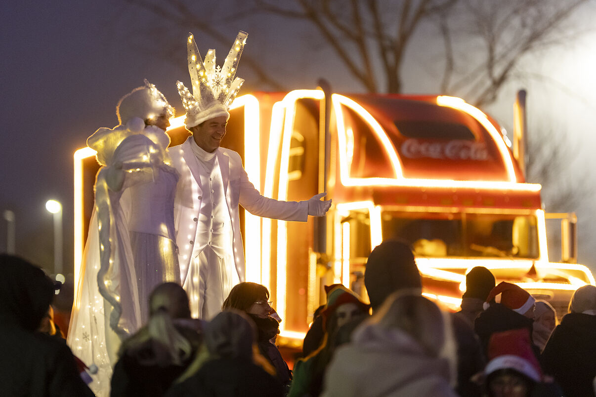 Der Coco-Cola Weihnachtstruck in Mörbisch am See