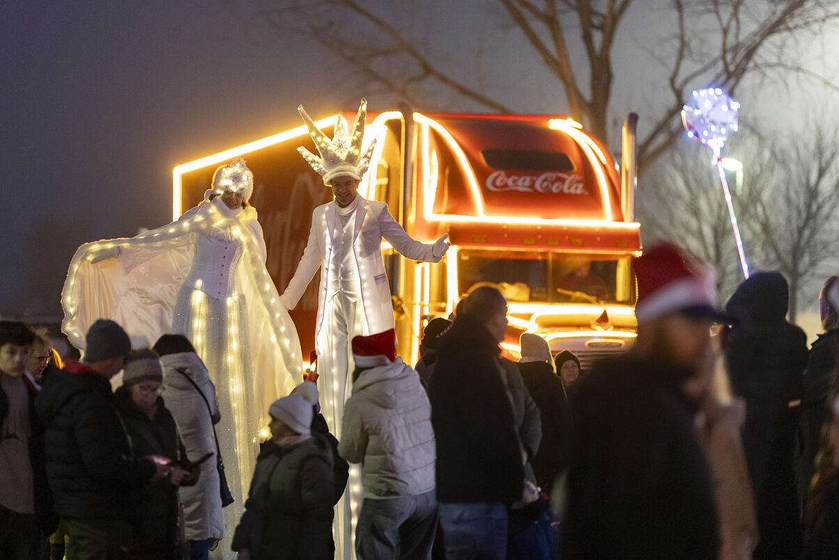 Der Coco-Cola Weihnachtstruck in Mörbisch am See