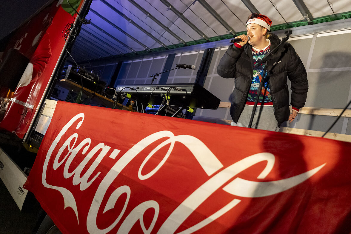 Der Coco-Cola Weihnachtstruck in Mörbisch am See