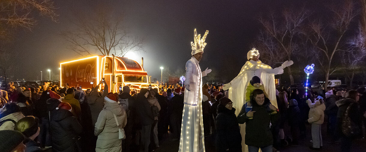 Der Coco-Cola Weihnachtstruck in Mörbisch am See
