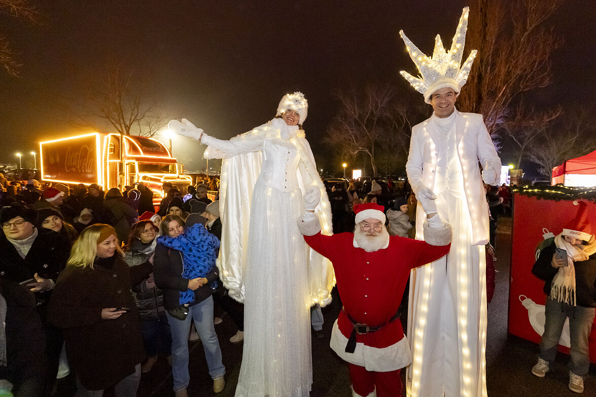Der Coco-Cola Weihnachtstruck in Mörbisch am See