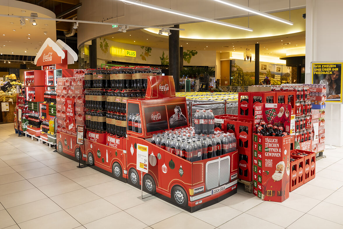 Der Coca-Cola Weihnachtsmann in Niederösterreich