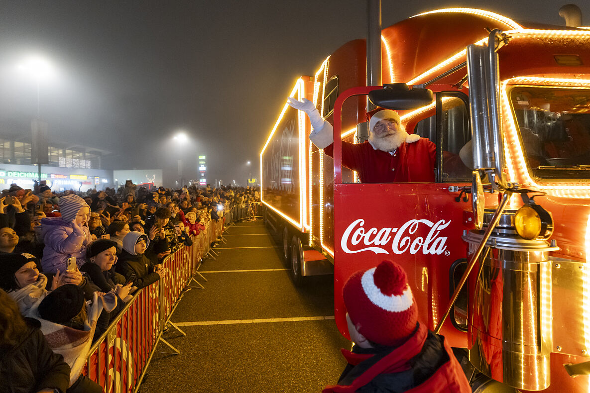 Der Coca-Cola Weihnachtsmann in Niederösterreich