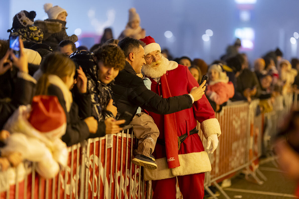 Der Coca-Cola Weihnachtsmann in Niederösterreich