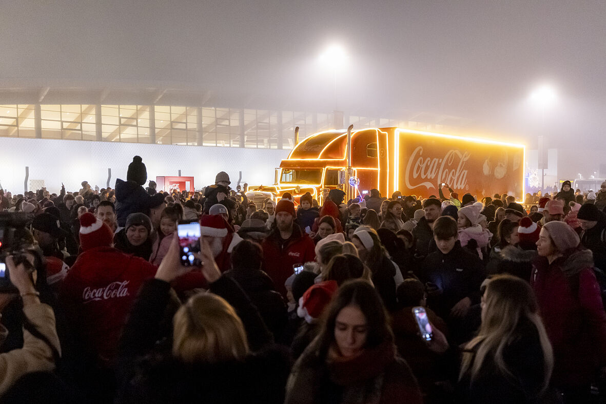 Der Coca-Cola Weihnachtsmann in Niederösterreich