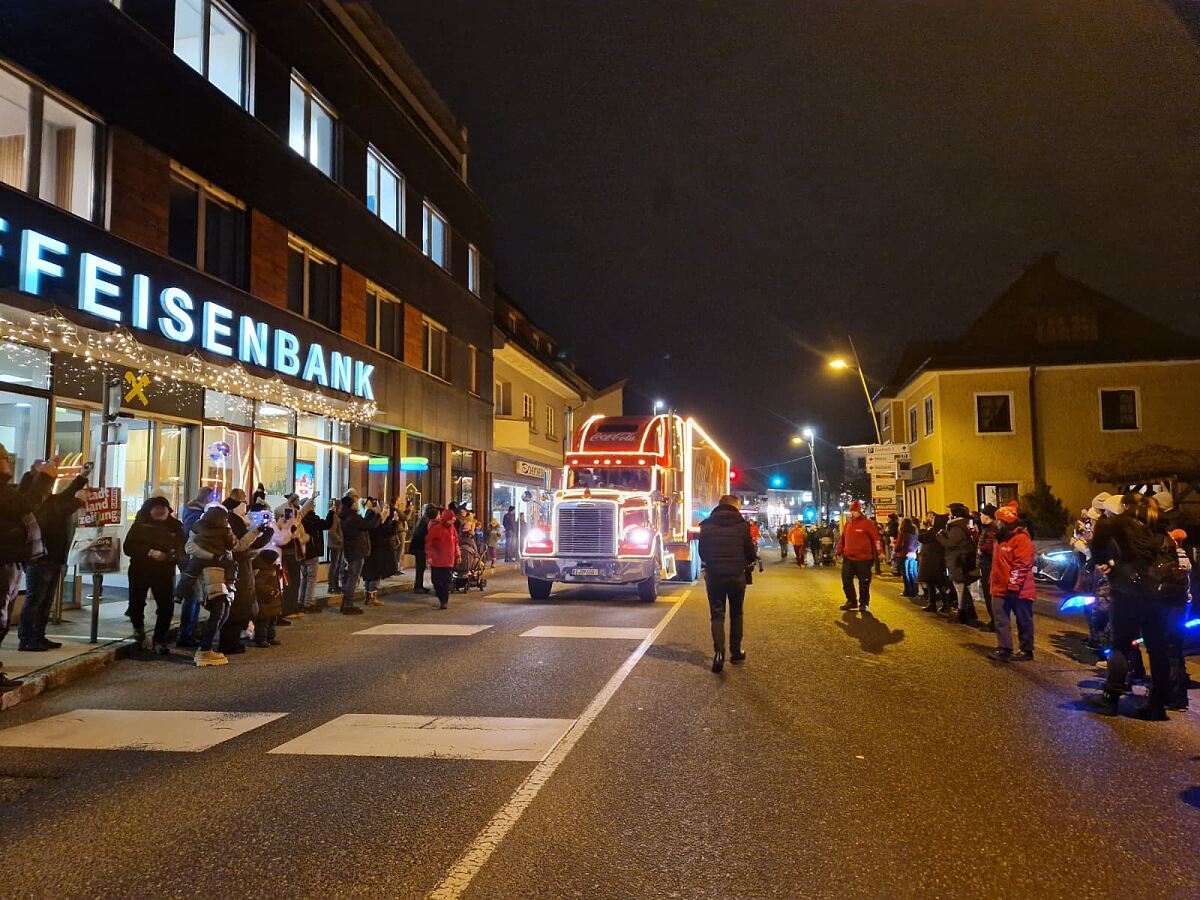 Der Coca-Cola Weihnachtstruck in Niederösterreich